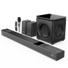 ZEBRONICS 1100 Watts Powerful Soundbar, 7.2.4 Home Theatre, Wireless, Dual Satellites & Driver Subwoofer, Dual Radiators Black
