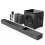 ZEBRONICS 1100 Watts Powerful Soundbar, 7.2.4 Home Theatre, Wireless, Dual Satellites & Driver Subwoofer, Dual Radiators Black
