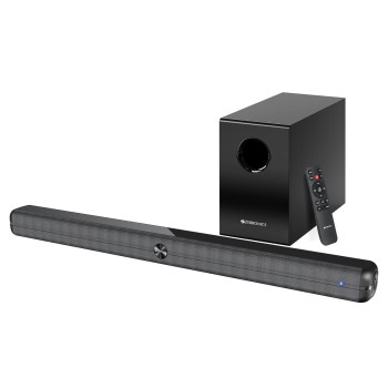 ZEBRONICS 120 Watts Soundbar, Home Theatre, Dual Racetrack Drivers Soundbar, 13.33cm Subwoofer (Juke BAR 3910)