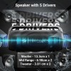 ZEBRONICS AXON 200 Portable Party Bluetooth Speaker, 180W RMS, 5 Drivers + 2 Passive Radiators, Z-Sync Mode, IPX6, Upto 10 Hours Playback