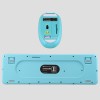 ZEBRONICS Companion 301 2.4GHz Wireless Keyboard & Mouse Combo with UV Printed, Retro Style Keys, 104 + 12 (Aqua Green)