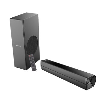 ZEBRONICS Juke BAR 100A Compact Soundbar with Subwoofer, 60W RMS Output, Powerful Bass, Glossy Design