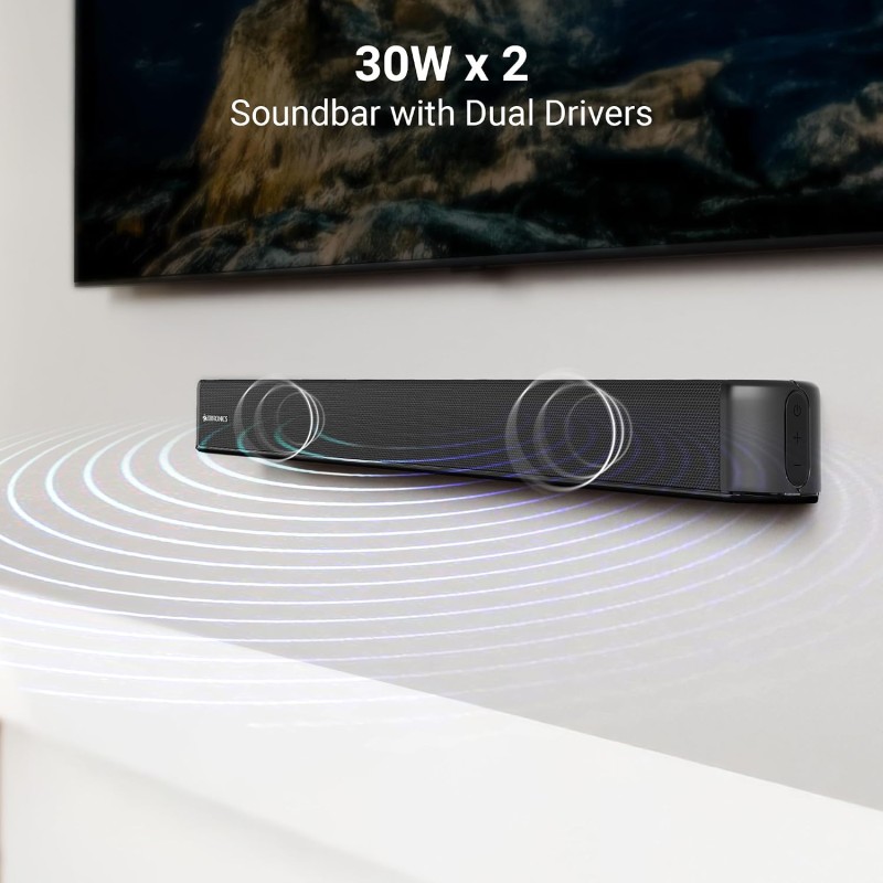 ZEBRONICS Juke BAR 3902 Soundbar with 140 Watts, HDMI (ARC), Optical, USB, AUX, Bluetooth v5.0, Virtual 5.1, Wall Mountable Design