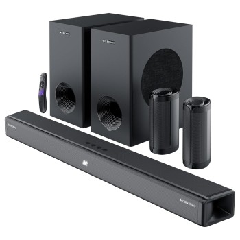ZEBRONICS Juke BAR 9775, Dolby Soundbar, 650 Watts, 5.2.2 Surround, Dolby Atmos, Dual Wireless Subwoofer & Rear Satellites