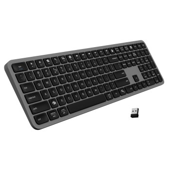 ZEBRONICS K5002MW Slim Wireless Keyboard with in-Built Battery, Copilot AI Key, Windows | Mac | iOS | Android, Scissor Switch