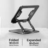 ZEBRONICS NS3000 PRO 360° Rotatable Laptop Stand, Supports up to 17” (43cm) Laptops, Tablets, Supports Max