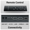 ZEBRONICS PIXAPLAY 55, Smart Projector, 10000 Lumens, 4K Support, 150 Inch Screen Size, Quad Core Processor