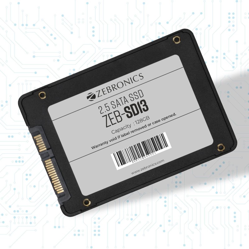 ZEBRONICS Smart 128 GB Desktop, Laptop, All in One PC's Black SATA Internal Solid State Drive (SSD) (ZEB-SD13)