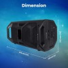 ZEBRONICS Space Deck Pro 55W Bluetooth Supporting Portable Speaker with USB,mSD Card,AUX,Built -in,LED Lights, TWS Function (Black)