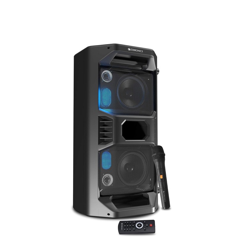 ZEBRONICS Space Deck Pro 55W Bluetooth Supporting Portable Speaker with USB,mSD Card,AUX,Built -in,LED Lights, TWS Function (Black)