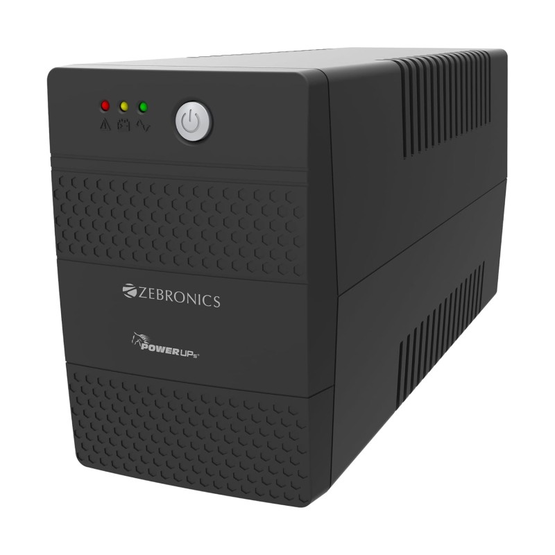 ZEBRONICS U735 600VA/360W Microcontroller Based UPS for Office Computers | Home PC with Auto Restart, Generator Compatible (Not for Routers)