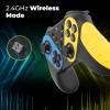 ZEBRONICS Zeb-MAX Play Windows Compatible 2.4GHz Wireless Gamepad with 10H* Backup, Turbo Mode, Dual Vibration Motors, Quad Front triggers, Type C Rechargeable and Plug & Play Setup
