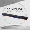Zebronics Ace Plus Wireless Soundbar with 30W Output, Dual Passive Radiator, RGB Lights,Built-in Rechargeable Battery