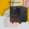 Zebronics BT2717 55W 4.1 Multimedia Speaker with Bluetooth Supporting, USB, SD Card, AUX, Built-in FM and Remote Control