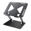 Zebronics NS3000 Portable Laptop & Tablet Stand Supports Upto 17” with Max. 5KG Support, Anti-Slip Silicone Pads, Foldable Design.