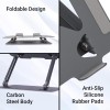 Zebronics NS3000 Portable Laptop & Tablet Stand Supports Upto 17” with Max. 5KG Support, Anti-Slip Silicone Pads, Foldable Design.
