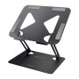 Zebronics NS3000 Portable Laptop & Tablet Stand Supports Upto 17” with Max. 5KG Support, Anti-Slip Silicone Pads, Foldable Design.