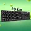 Zebronics USB Keyboard with Rupee Key, USB Interface and Retractable Stand - K20