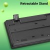 Zebronics USB Keyboard with Rupee Key, USB Interface and Retractable Stand - K20