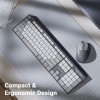 Zebronics Wireless Keyboard & Mouse Combo, 104 UV-Printed Keys, ₹ Key, 12 Multimedia Keys Companion 304