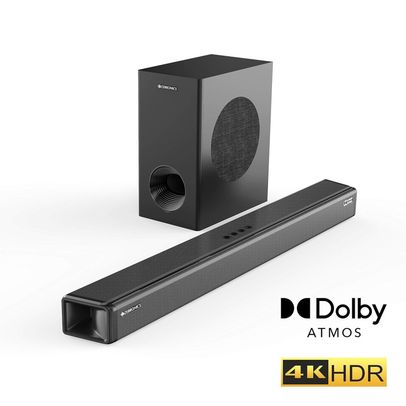 Zebronics ZEB-JUKE BAR 9800 DWS PRO DOLBY ATMOS Bluetooth Home Theater Soundbar With Digital Wireless Subwoofer Supporting