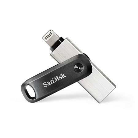 SanDisk iXpand Go 64GB Flash Drive for iPhone, iPad, Computers & Laptops - 3.0 USB 2-for-1 Drive with Type-A & Lightning Connectors (SDIX60N-064G-GN6NN)