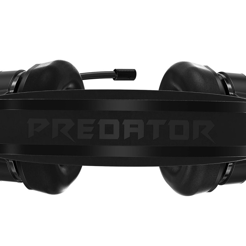 acer Predator Galea 300 Wired Gaming Over Ear Headset (Over-The-Head/TrueHarmony 3D Soundscape/Bio-Cellulose Membrane Driver/Omnidirectional Mic/Black)