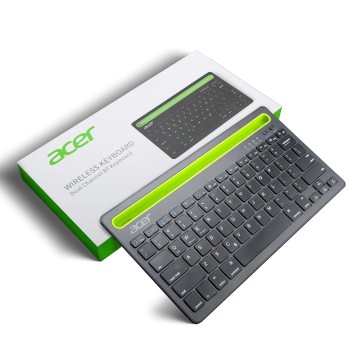 acer Swift Slim Multi-Device Wireless Rechargeable Keyboard with Cradle for Tablet and Phone | Dual Channel Switch | Compact, Quiet