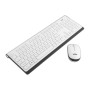 Acer Wireless Keyboard & Mouse Combo with Attractive Durable Design, 2.4GHz Nano Receiver (White/Grey)