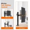 amazon basics Monitor Stand, Height Adjustable Arm Mount- Steel