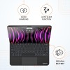 amazon basics Pro Series Bluetooth Magnetic Case with Keyboard for iPad Air 10.9" (2022, 2020, M2) & iPad Pro 11" (2018-2022) (Black)