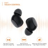 amazon basics Truly Wireless in Ear Earbuds with Built-in Mic, Touch Control, IPX5 Water Resistant, Bluetooth 5.3 (Black)