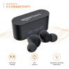 amazon basics Truly Wireless in Ear Earbuds with Built-in Mic, Touch Control, IPX5 Water Resistant, Bluetooth 5.3 (Black)