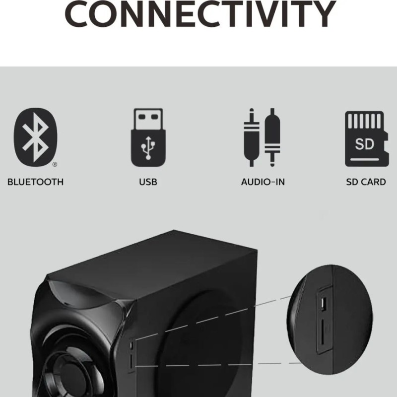 PHILIPS Soundbar SPA8000B/94 120 W 5.1 Channel Bluetooth Black