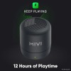 Mivi Portable Bluetooth Speaker BS5PL-BK 12HRS Playback IPX4 Black