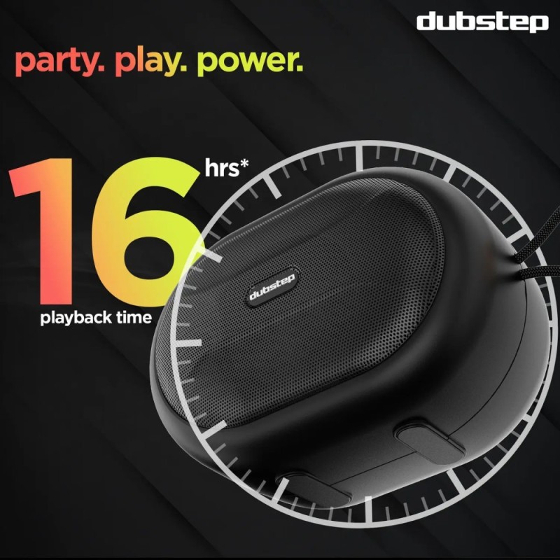 Dubstep Pop 1210 Wireless Speaker 12W Output 16H Playtime Black
