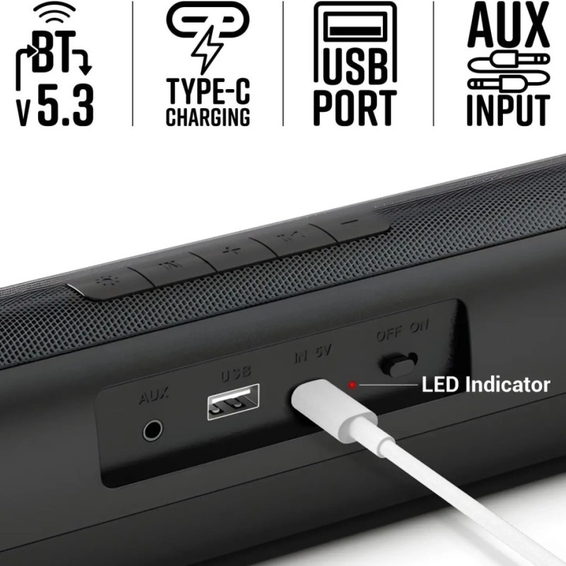 ZEBRONICS ZEB-Vita Bar 200 Mini Soundbar 24W Bluetooth Black