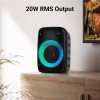 ZEBRONICS Portable Bluetooth Speaker Zeb-Buddy 100 20W RMS RGB LED, Black