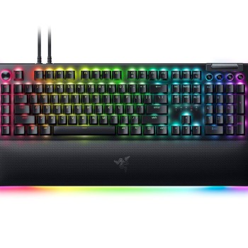 Razer Mechanical Gaming Keyboard BlackWidow V4 Pro Green Switch RGB Backlit Black