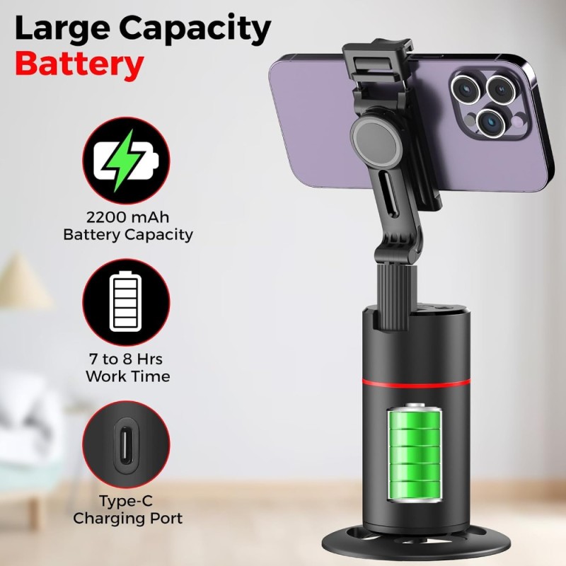 WeCool Auto Face Tracking Tripod G3-AFT 360° Rotation Mobile Holder Black