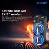 PHILIPS Audio Speaker TAX5708 400W Bluetooth, Dynamic Bass, Black