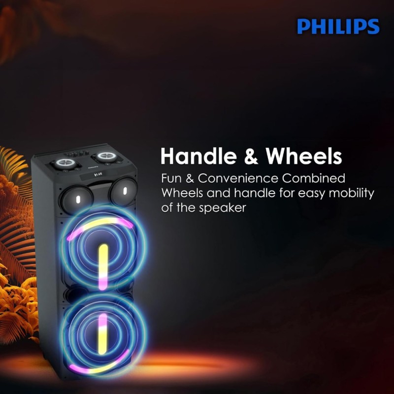 PHILIPS Audio Speaker TAX5708 400W Bluetooth, Dynamic Bass, Black
