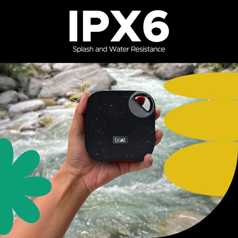 boAt Stone 193 Pro Bluetooth Speaker with 12H Playtime, TWS Feature, IPX6 Raging Black