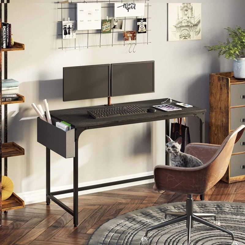 TARKAN Computer Desk SD_TK_DESK_47SOCKET_BLACK Black 2 USB Ports