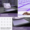 typecase Edge Keyboard for iPad Air 13 & Pro 12.9 Precision Trackpad, 11-Color Backlit, Light Purple'26
