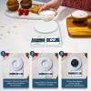 beatXP Kitchen Scale Multipurpose Portable Electronic Digital Weighing Scale | Weight Machine With Back Light LCD Display | White