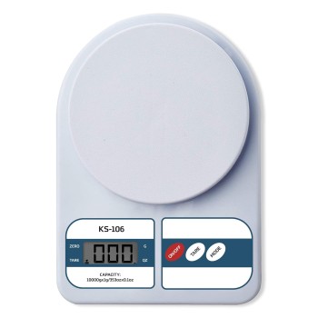 beatXP Kitchen Scale Multipurpose Portable Electronic Digital Weighing Scale | Weight Machine With Back Light LCD Display | White