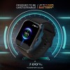 beatXP Marv Neo Smart Watch with 1.85” Ultra HD Display, Bluetooth Calling, 240*280px, AI Voice Assistant, 100+ Sports Modes, Heart Rate Monitoring, SpO2, IP68, Fast Charging, 100+ Watch Faces (Black)