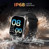 beatXP Marv Neo Smart Watch with 1.85” Ultra HD Display, Bluetooth Calling, 240*280px, AI Voice Assistant, 100+ Sports Modes, Heart Rate Monitoring, SpO2, IP68, Fast Charging, 100+ Watch Faces (Black)
