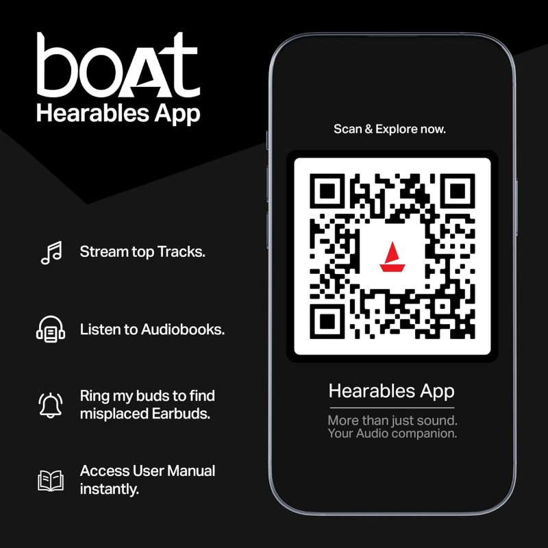 boAt Airdopes 141/8, Low Latency, ENx Tech, 42HRS Battery, Fast Charge, Stream Ad Free Music via App Support, Bluetooth Earbuds
